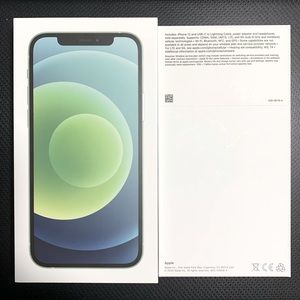 Empty Apple iPhone 12 box.